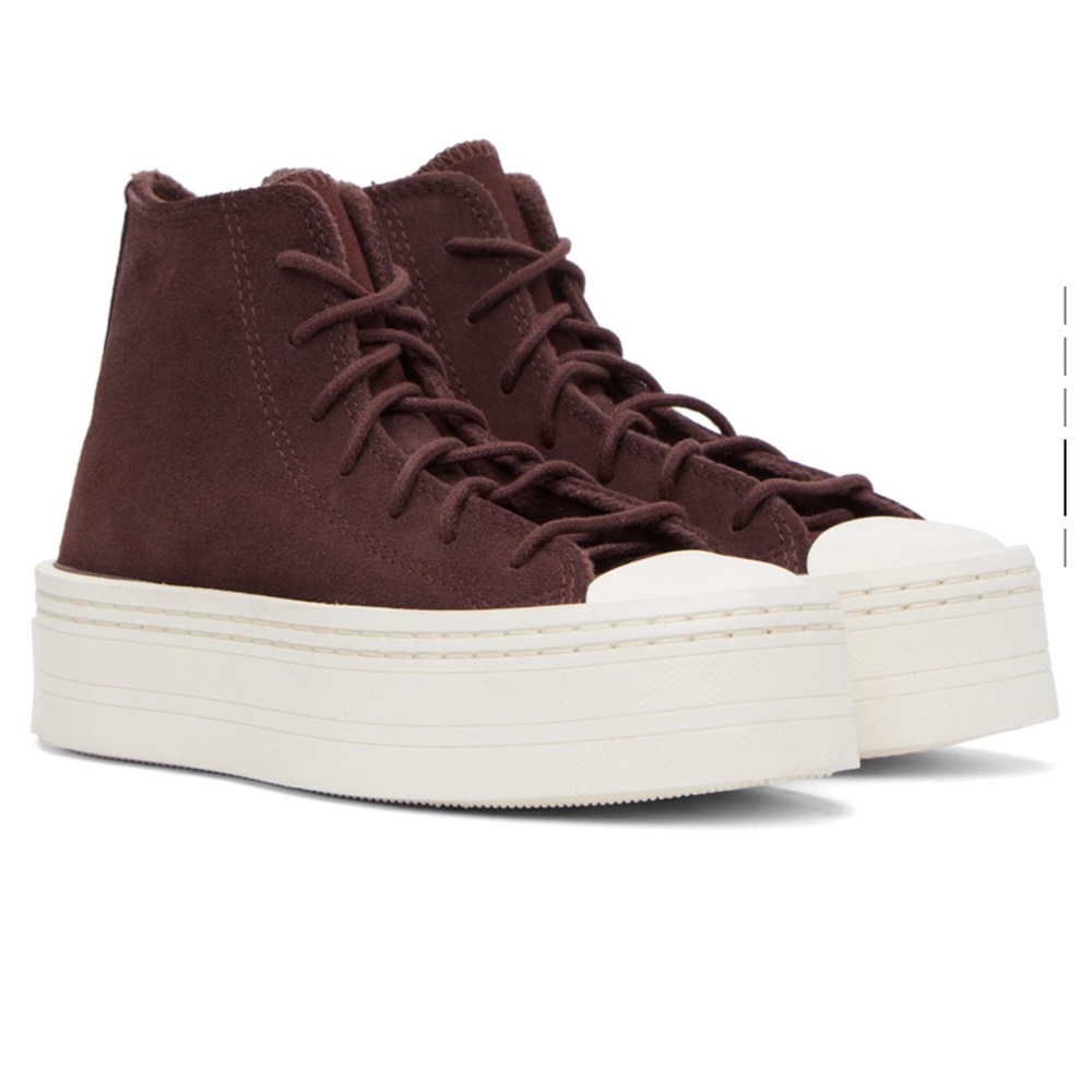 Burgundy Egret Earth high top Platform Chuck Taylor Converse Sz 5